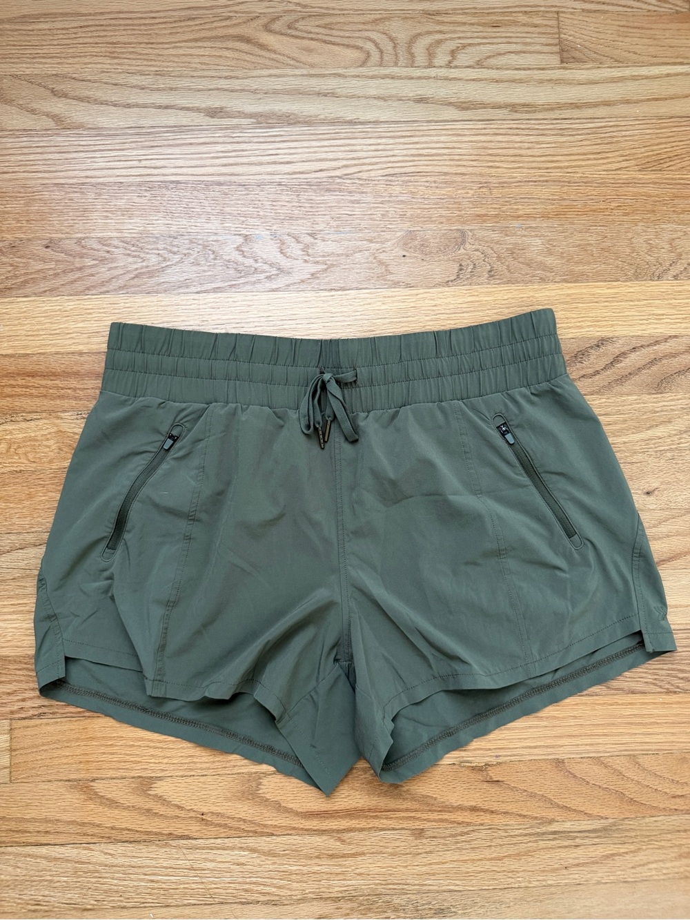 all in motion Olive Green Athletic Shorts with Drawstring Waist - Picture 4 of 6